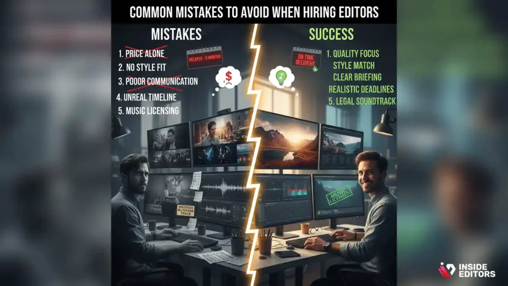 Avoiding common mistakes when selecting a wedding video editing company.