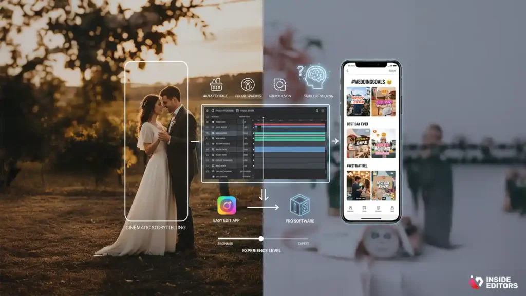 Matching your style with the right wedding video editing app.