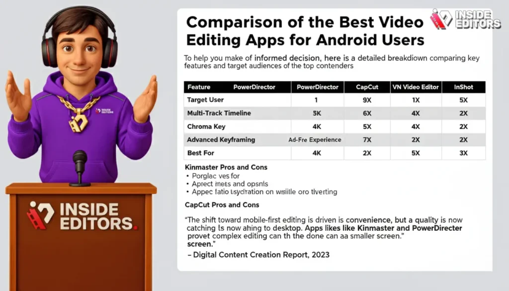Comparison of the Best Video Editing Apps for Android Users