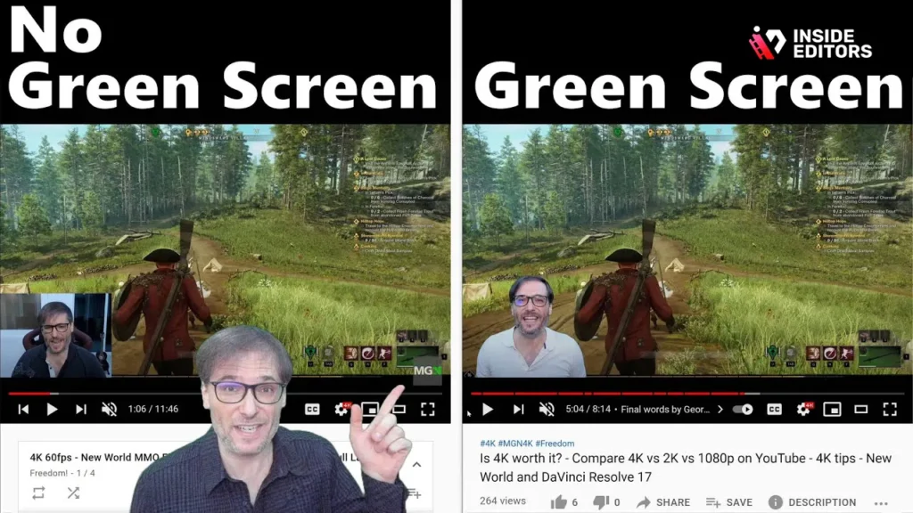 Green Screen vs. Natural Background
