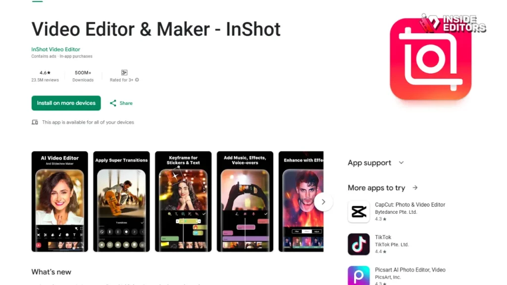InShot: Quick Edits and Aspect Ratio Mastery