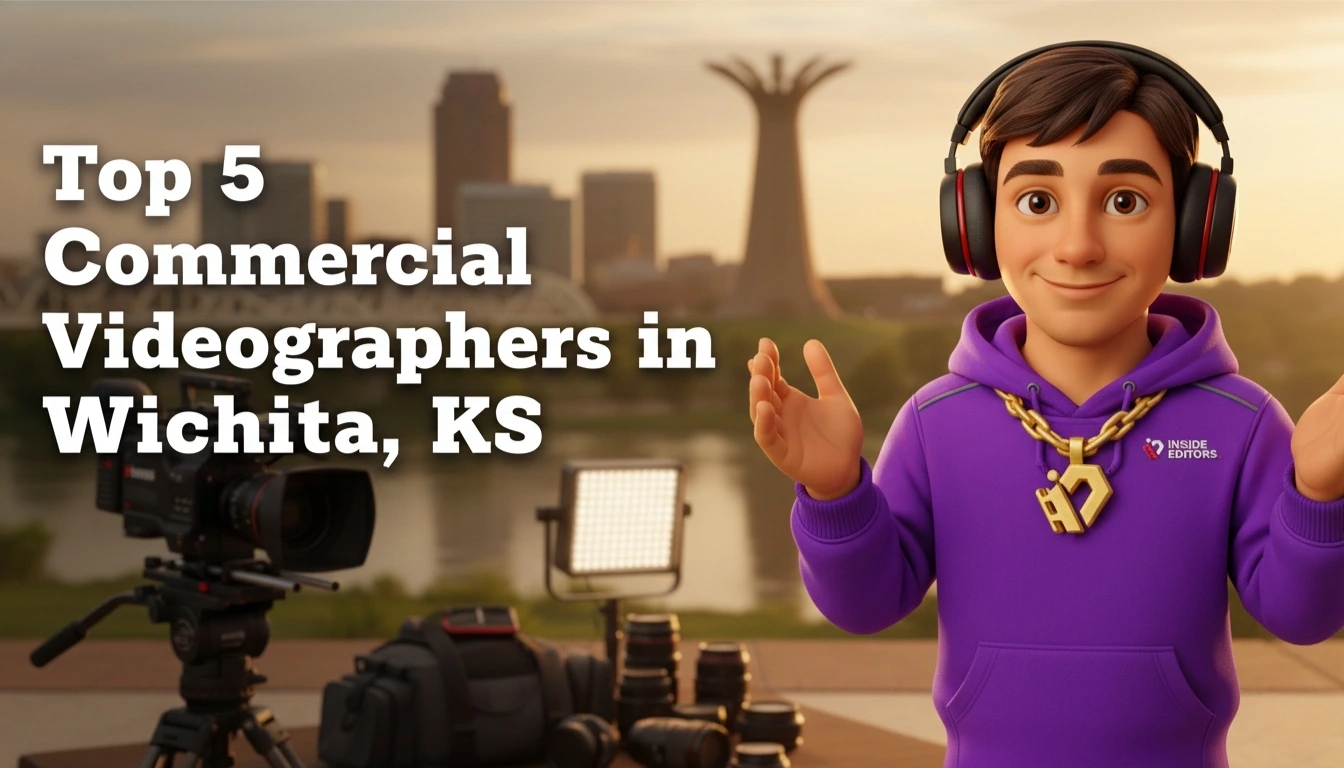 A camera operator filming a business scene, representing Commercial Videographers in Wichita, KS