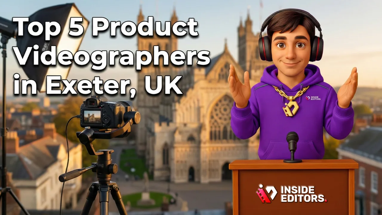 Studio setup for Top 5 Product Videographers in Exeter, UK shooting a commercial product