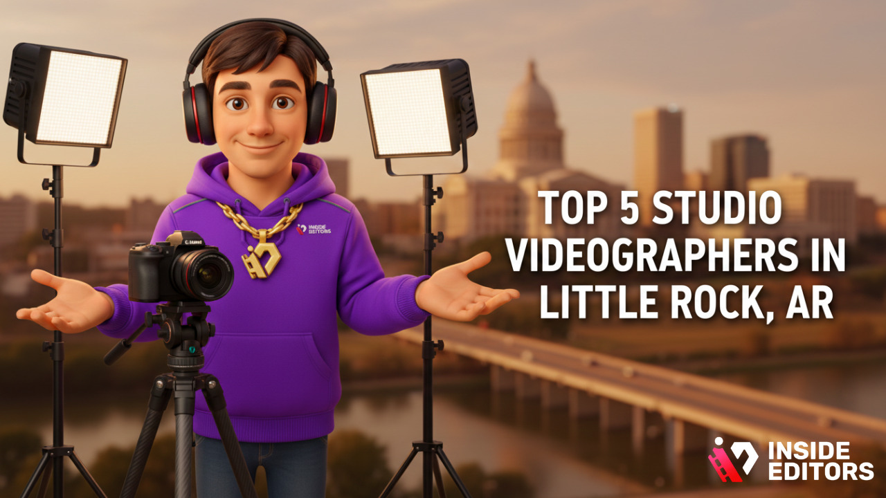 A professional camera setup in a studio environment highlighting the capabilities of the Top 5 Studio Videographers in Little Rock, AR