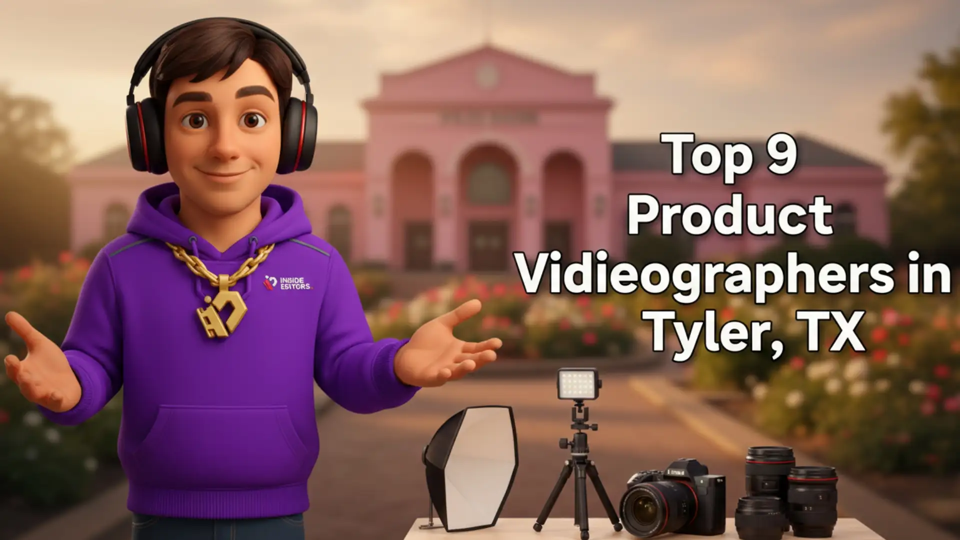 A professional camera setup shooting a product in a studio, highlighting Product Videographers in Tyler, TX
