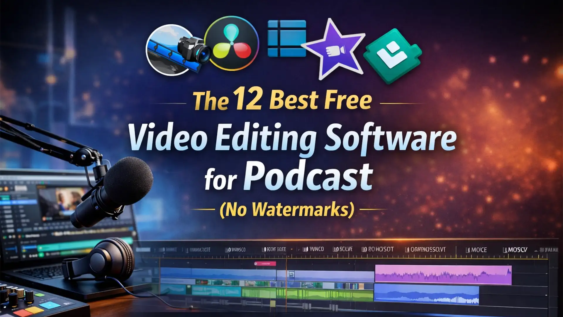 The 12 Best Free Video Editing Software for Podcast (No Watermarks)