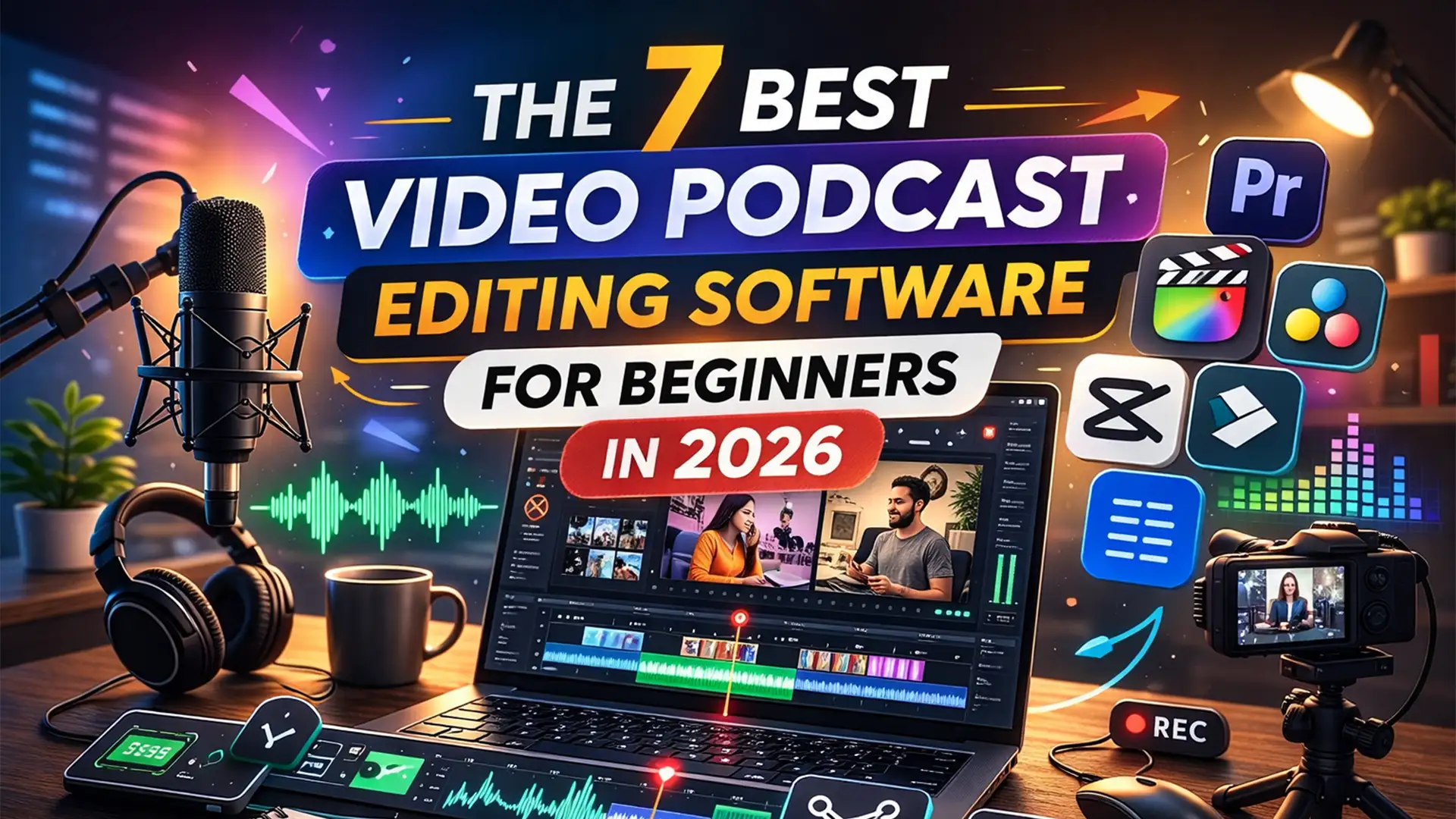 The 7 Best Video Podcast Editing Software for Beginners in 2026
