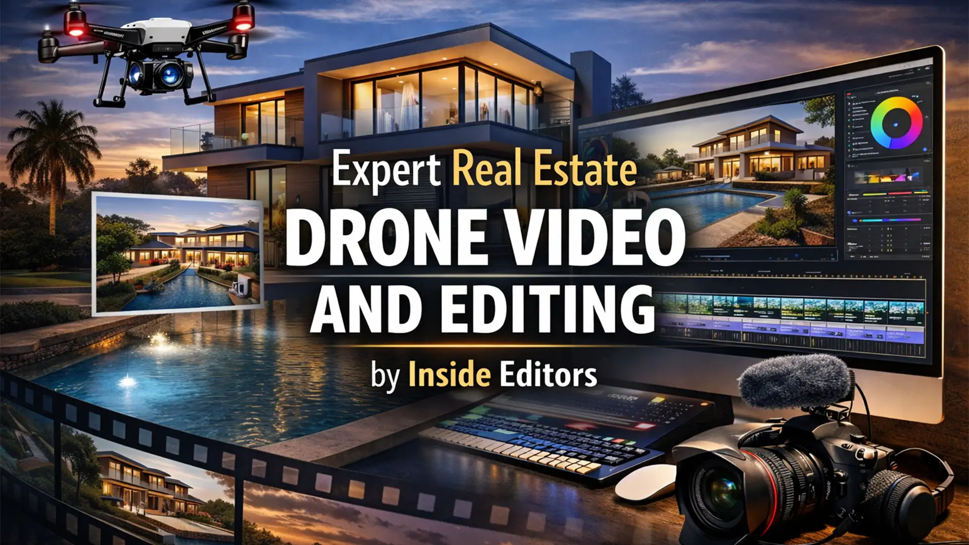 Expert Real Estate Drone Video and Editing Services by Inside Editors