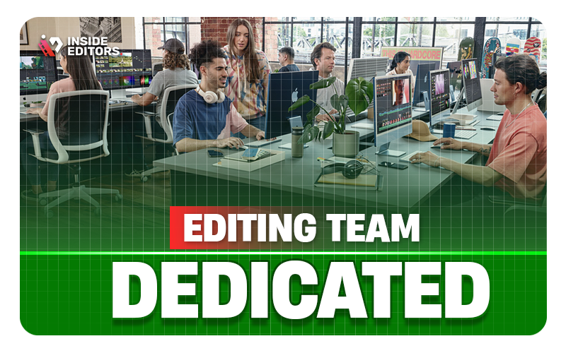 Thumbnail image featuring our video editing team and workflow process