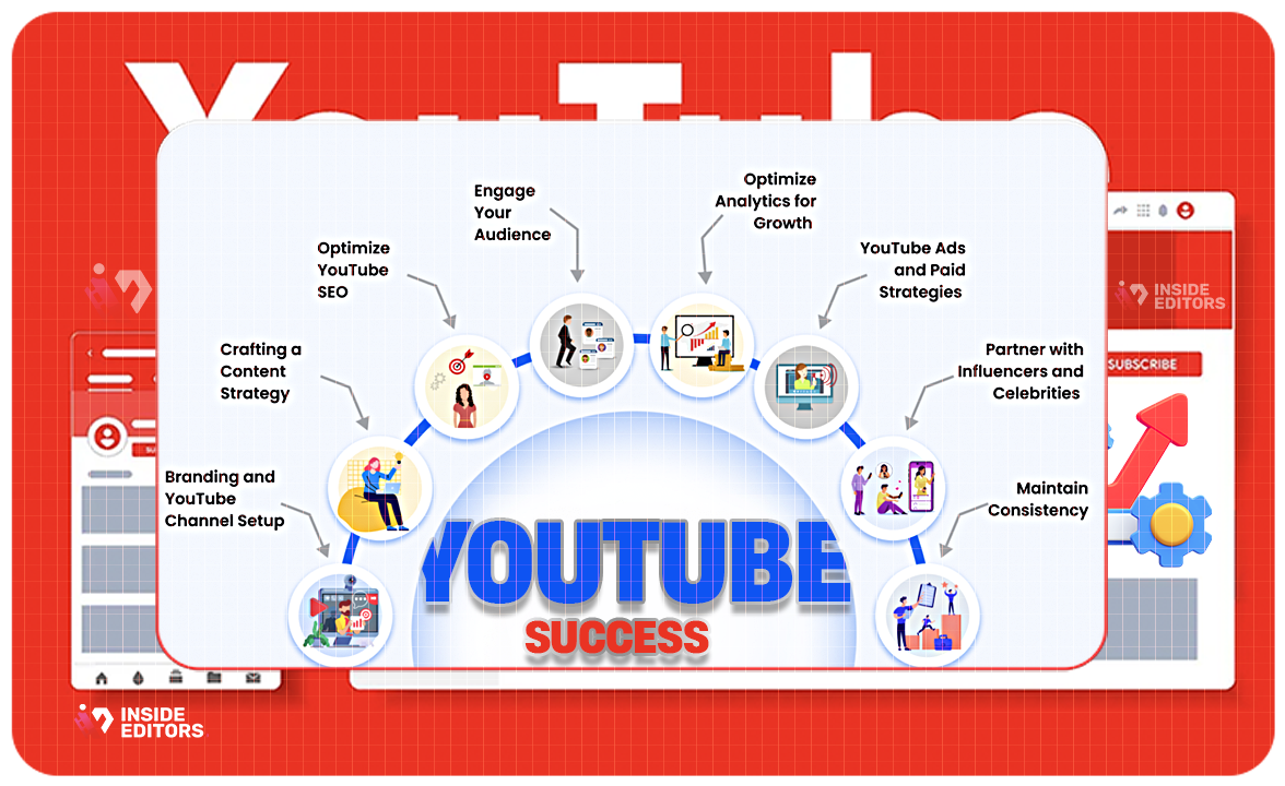 Thumbnail image showcasing social media and marketing strategies for YouTube