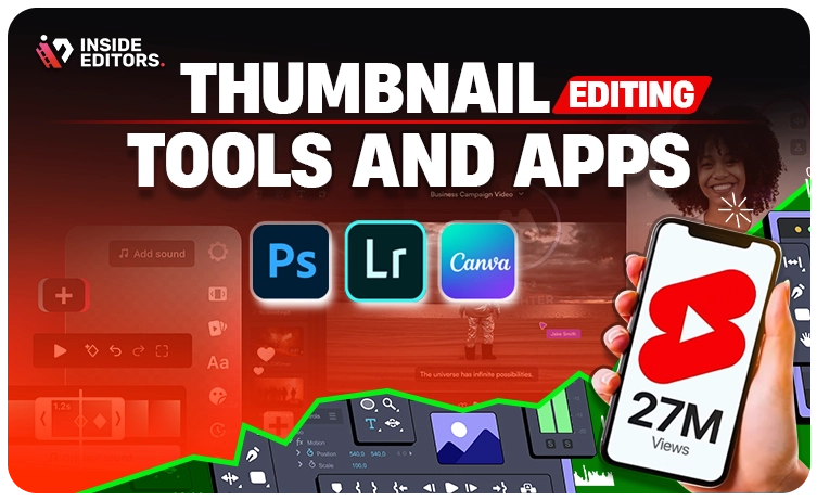 Thumbnail image showcasing tools and apps for thumbnail editing
