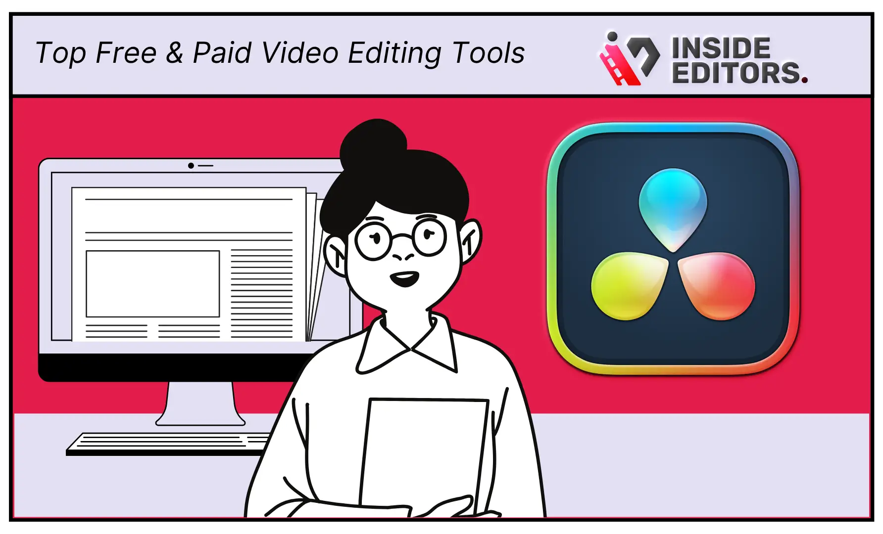 Thumbnail image showcasing DaVinci Resolve software by Inside Editors