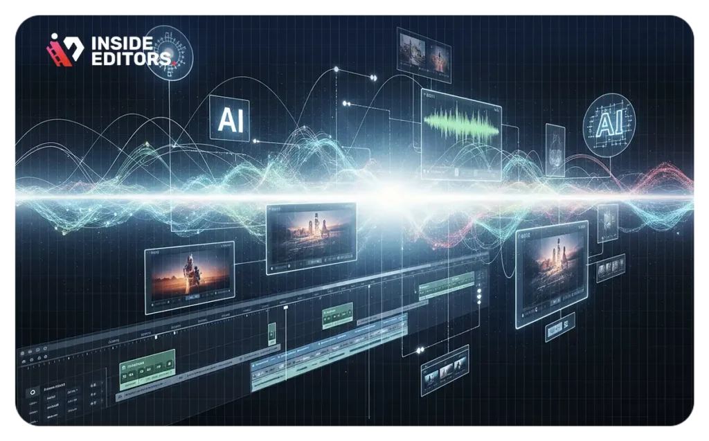Thumbnail image representing top 5 AI video editing tools recommended by Inside Editors