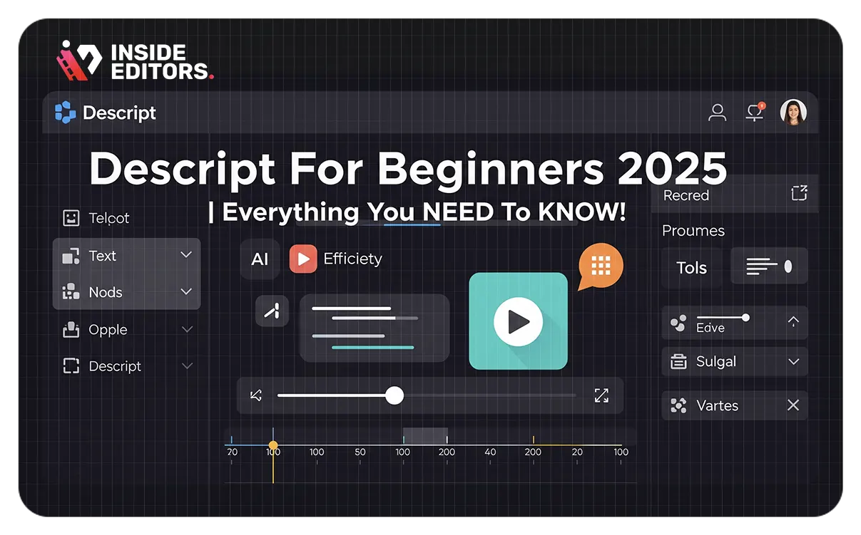 Descript For Beginners 2025 | Everything You NEED To KNOW | Inside Editors