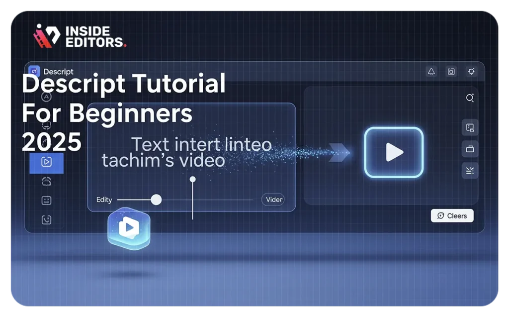 Thumbnail image for Descript 2025 tutorial showcasing AI editing features