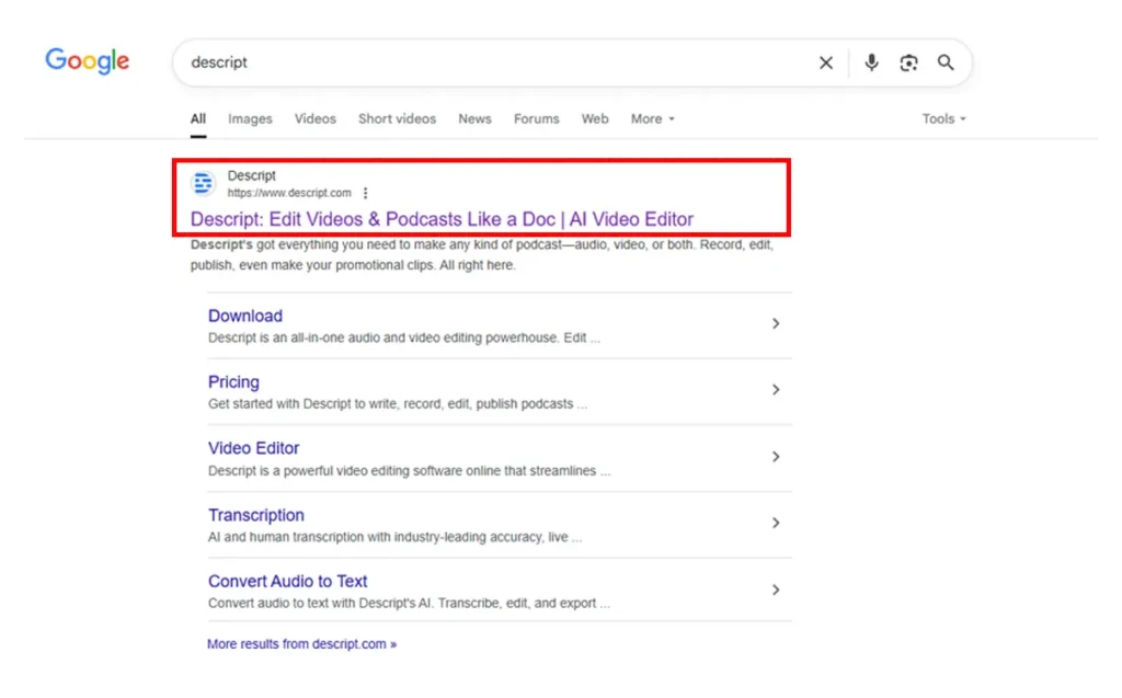 Thumbnail image for Descript Tutorial – Best AI Video Editor by Inside Editors