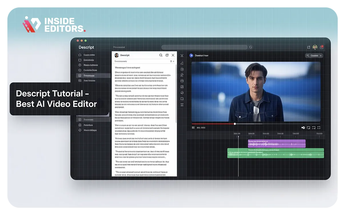 Descript Tutorial – Best AI Video Editor | Inside Editors