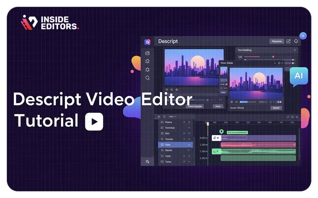 Thumbnail image for Descript video editing tutorial by Inside Editors