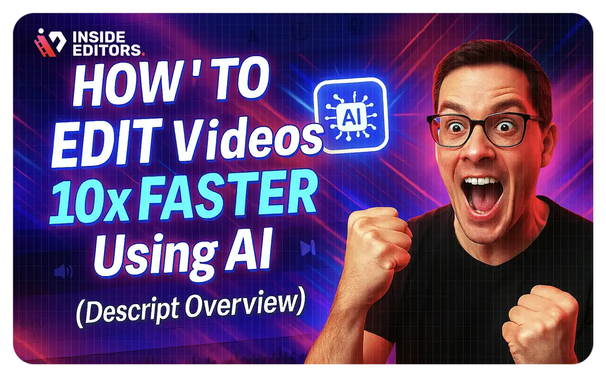 How to EDIT Videos 10x FASTER Using AI |  Descript Overview