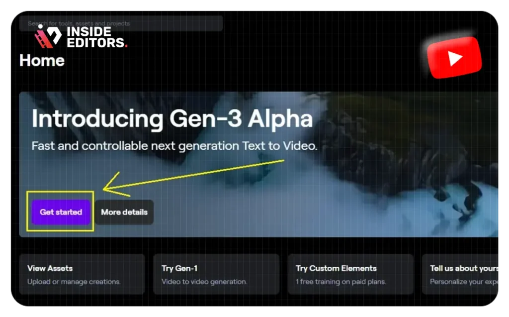 Thumbnail image representing Runway AI cinematic video generation by Inside Editors