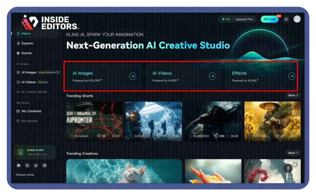 Thumbnail image promoting free access to Kling AI by Inside Editors
