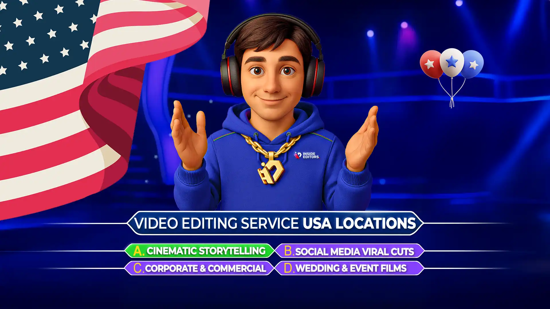 Video Editing Service Location In USA