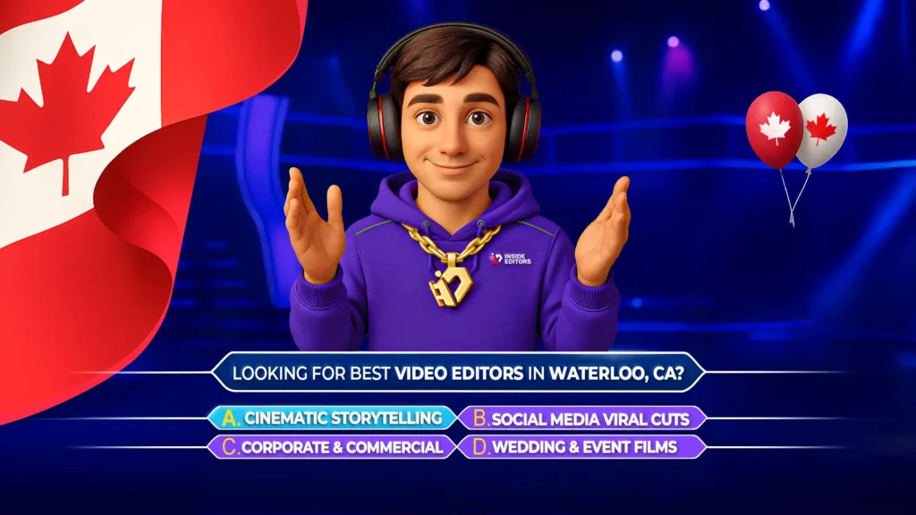 Video Editors in Waterloo creating professional video content