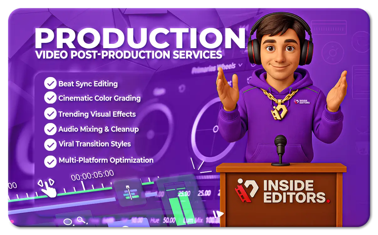 Video Post-production Services by Inside Editors professional team