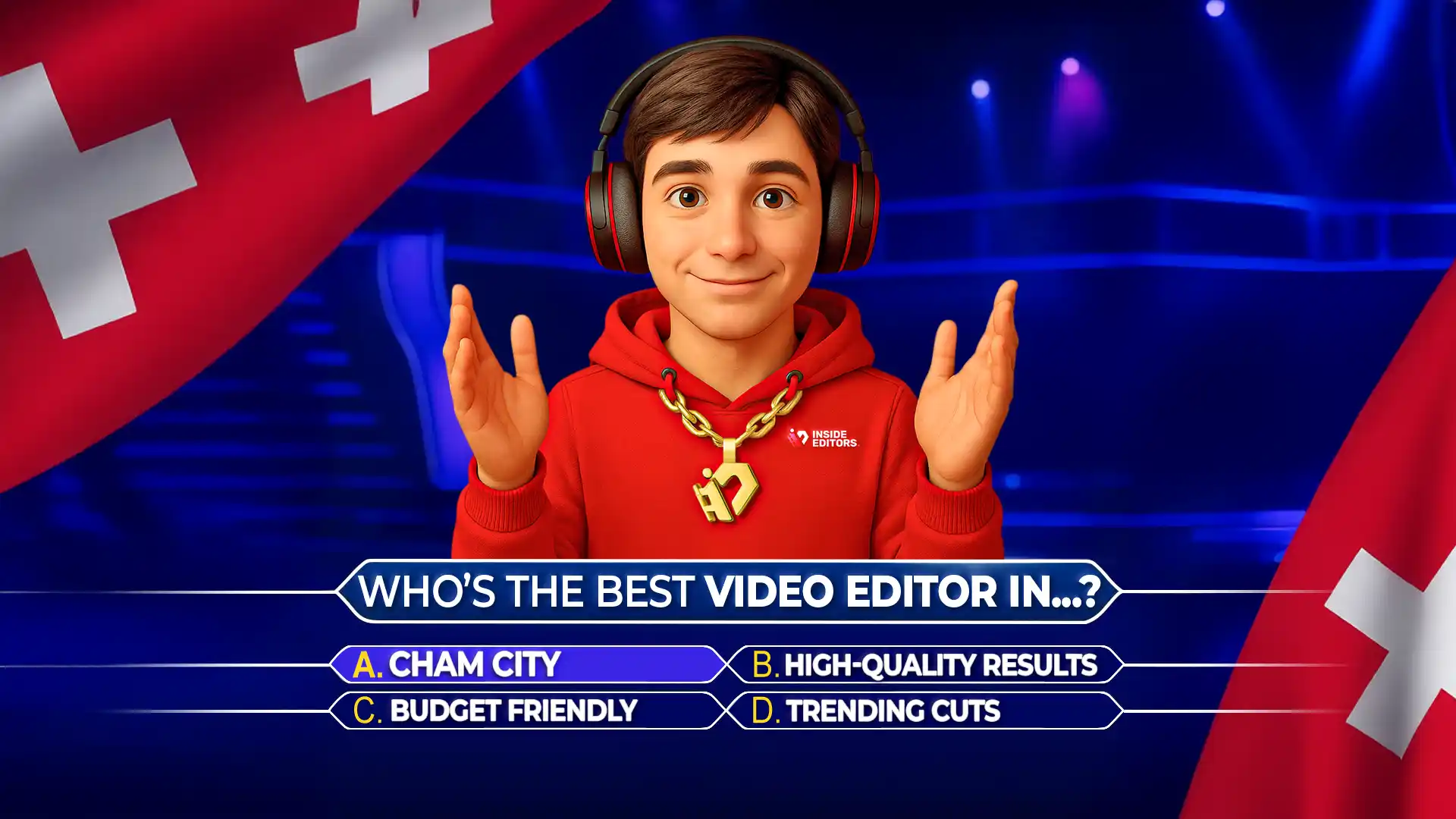 Video Editors in Cham professional editing workspace