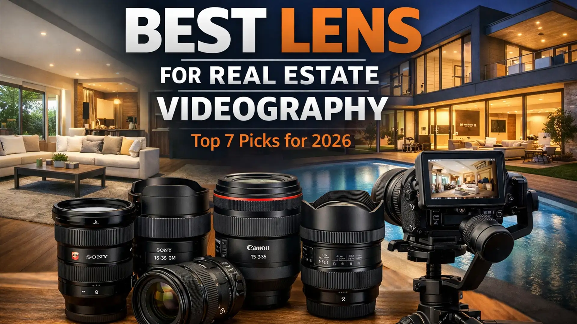 Top 7 Choices for the Best Lens for Real Estate Videography This Year